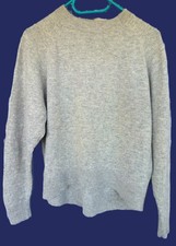 Pullover S grau Melange mit 30% Cashmere