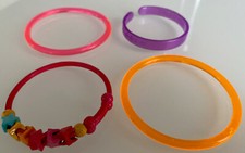 4 stücke Plastik Armreif  Mädchen Armbänder