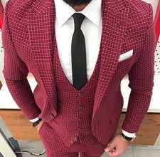 DESIGNER BUSINESS ROT KARIERT