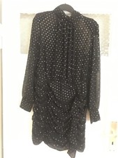 Marc Cain Damen Abendkleid Minikleid Dunkelblau silber