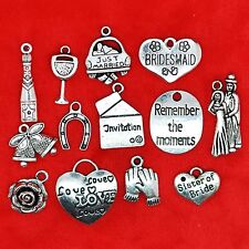 Tibetisches Silber Hochzeit Motiv Charm Anhänger Perle Fundstücke Schmuckherstellung