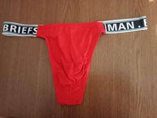 sexy weiß/rot, 2XL,herren-stringtanga, mit Ausbuchtung, Nylon/Spandex