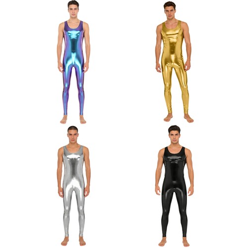 Herren bademode glänzend body - glänzend,