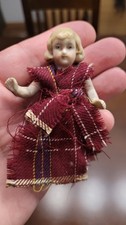 9 cm  Beautiful Miniature Mignonette  French Doll ? Puppe Antik alt Porzellan