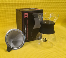 Kaffeekaraffe aus Glas mit Edelstahlfilter 650ml