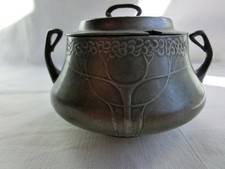 Urania Jugendstil Dose Zinndose Zuckerdose um 1900