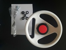 Original BIG Bobby Car Lenkrad weiß – NEU inkl. Hupe & Schraube – Classic 