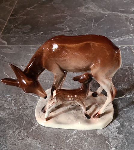 Porzellan figur reh - figur, mit