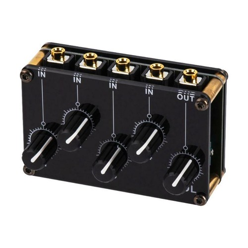 Audio mixer stereo 1 out - stereo, 4-in-1-out