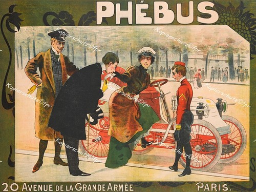 Phebus paris poster car - poster,