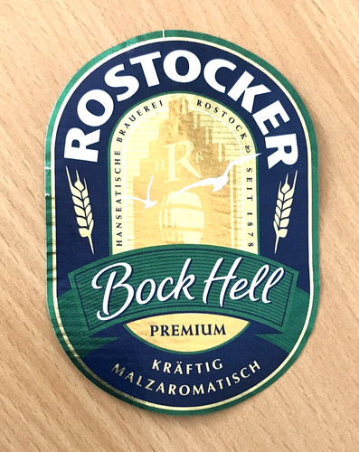 Altes bieretikett rostocker - altes,