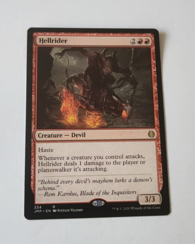 Mtg hellrider rare - mtg,