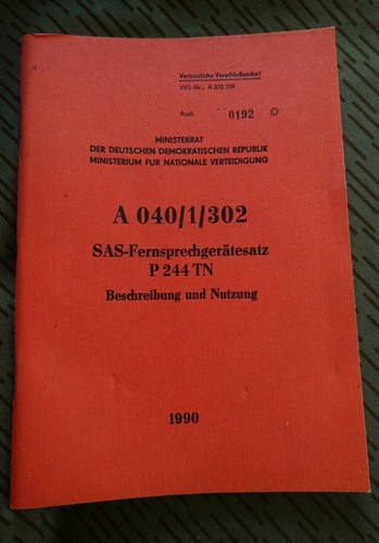 Nva vorschrift 040 - nva, a