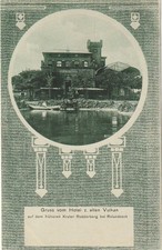 Mehlem b. BONN Gasthaus / Hotel zum alten Vulkan Rodderberg sw Ak 1908