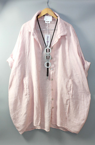 Moonshine leinen bluse mantel - leinen,