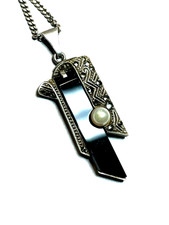 Antik Art Déco 835 Silber