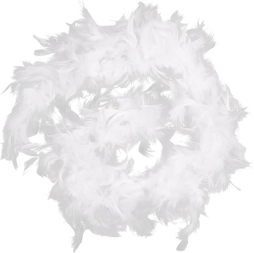 Weiß federboa 200cm - federboa,200cm, lang
