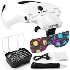 Lupenbrille mit led licht - lupenbrille,