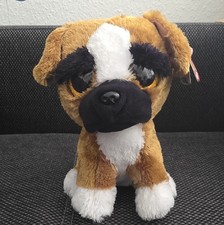 Hund, Boxer Brutus Kuscheltier 20 cm, neu von TY Weihnachten Nikolaus