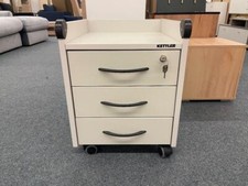 Kettler Rollcontainer Roll-On-Locked Rollschrank Weiß/Eiche