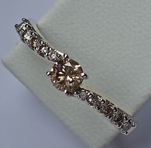 Champagner brillant ring aus - champagner,