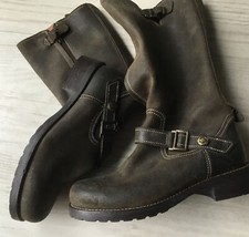 CHÉRIE 34 Damen Mädchen  Nubukleder Stiefel Guter Zustand S 204732