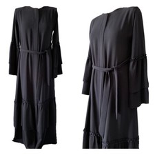 Ferace Fermuarli Abaya Muslima