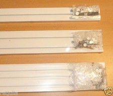 Schiene Gardinenschiene 1/2/3 läufig Vorhangschiene, Montageset Längen 120-720cm