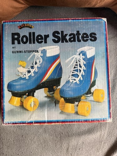 Vintage rainbow rollschuhe - vintage,