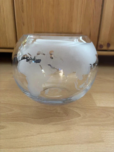 Glasschale globus weltkarte - globus,