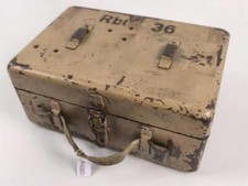 Transportkasten zum Rundblickfernrohr 36 der Wehrmacht. Originallack, ungereinig