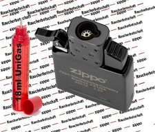 ZiPPO Insert SCHWARZ    **BRANDNEU**   Einsatz schwarz + Universalgas  2008086