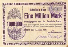 Bracht gemeinde 1 Million Mark