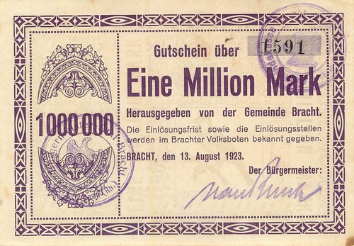 Bracht gemeinde million mark - gemeinde,