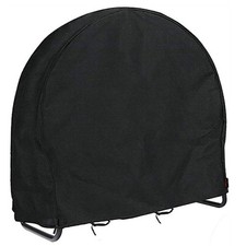 Brennholz Scheitholz Hoop Abdeckung 210D Oxford Stoff verstellbare Schnallen leichter Zugang Reißverschluss