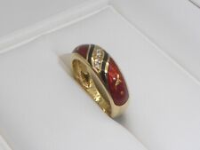 750 18K Gold Fabergé Diamant Ring Emaille limitiert RG 53/54 - 17 mm 8770