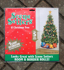 großes wand bild weihnachten folie motiv geschmückter weihnachtsbaum tannenbaum