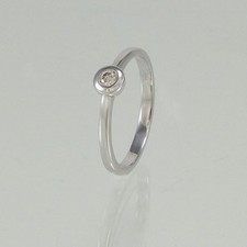Ring Brillant ca.0,07ct H/SI 585/- 14k Weißgold Gr.52 -NEU-