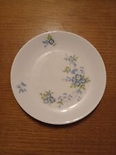 Frühstück Kuchen Teller DDR Kahla Blaue Blumen Ø  17 cm Thüringen Porzellan gebr