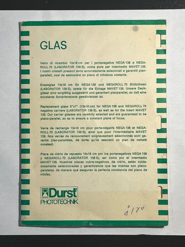 Durst glas 138 - 138, laborator