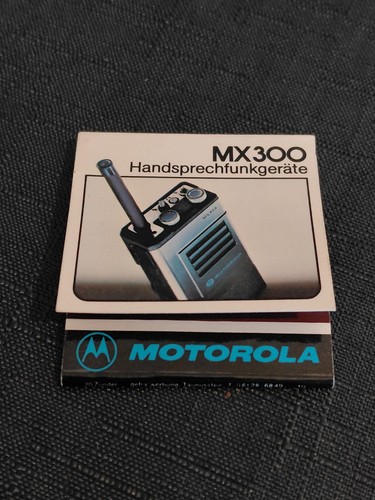 Streichholzheftchen motorola - streichholzheftchen,,