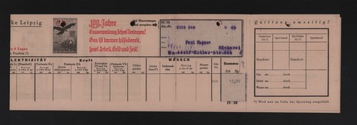 Leipzig rechnung 1938 - leipzig,,