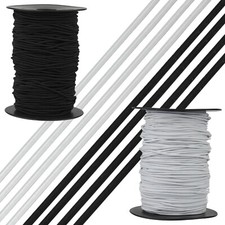 Gummiband 2 mm Rundgummi Gummikordel Gummilitze Gummischnur Mundbedeckung