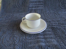 Bareuther Bavaria -  Mokkatasse mit Untertellern blauer Rand