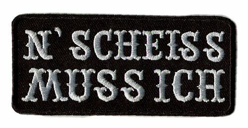 Aufnäher patch scheiss - aufnäher, n´scheiss