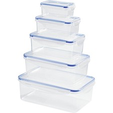 GourmetMaxx Klick-it Frischhaltedose 0.18 l, 0.4 l, 0.8 l, 1.2 l, 2.2 l 5er Set