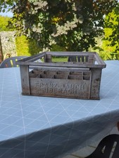 Franz Jauch Biberach  Bierkasten Blach Holz Zink Brauerei Waldner Shabby Vintage