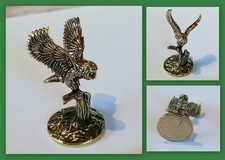 Messing Eule Vogel Raubvogel NEU