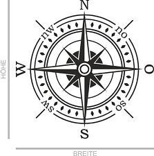 Aufkleber Kompass Windrose 30 x 30 cm Camper Wohnmobil Dekor Auto Sticker A-05