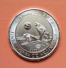 WOLF SILBERMÜNZE KANADA  .999